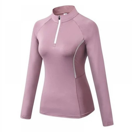 UP TO 15% OFF! Women s Spring Full Zip Running Track Jacket Long Sleeve Slim Fitness Soft Handfeel Sports Jacket Pink L | Walmart (US)