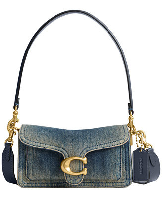 Tabby Small Regenerative Cotton Denim Shoulder Bag 20 | Macy's