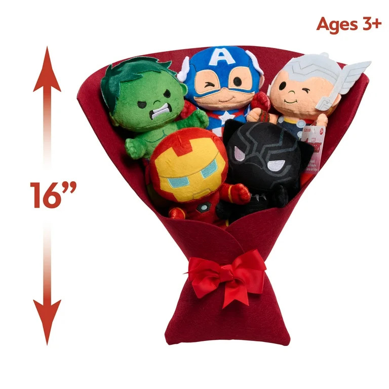 Marvel Valentine 16-inch Large Plush Bouquet, Kids Ages 3 and up | Walmart (US)
