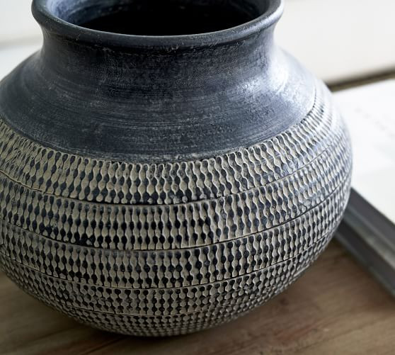 Frasier Textured Handcrafted Ceramic Vases | Pottery Barn (US)