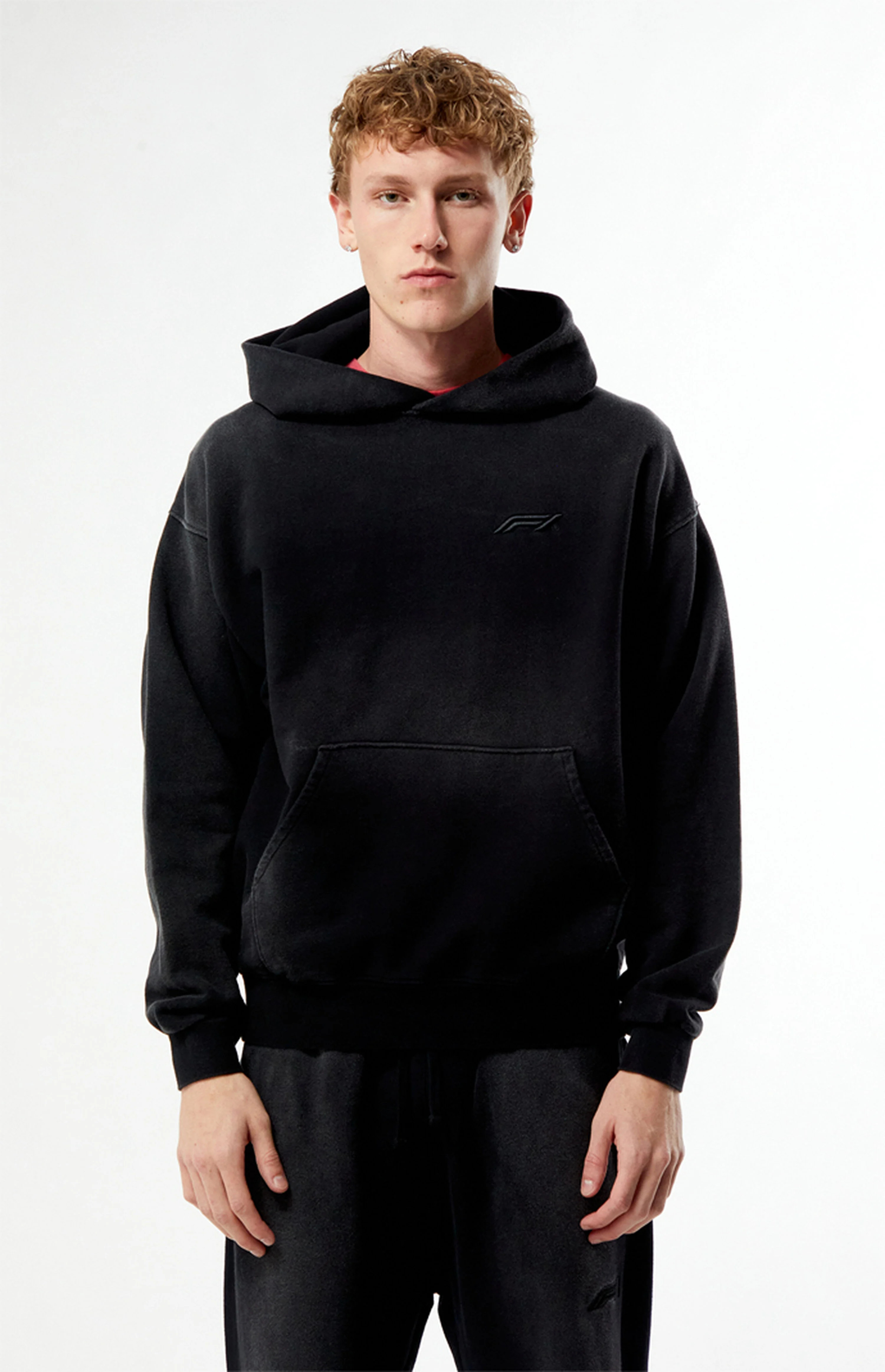 Formula 1 x Pacsun Las Vegas Washed Black Logo Hoodie | PacSun