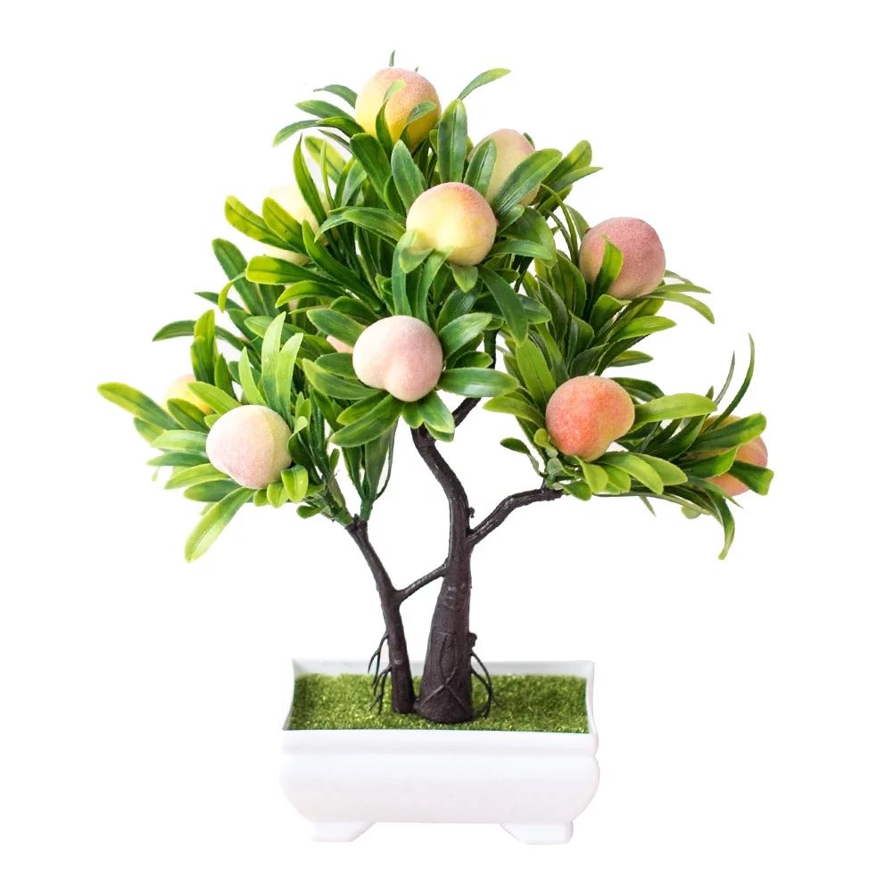 Papaba Artificial Bonsai,1Pc Artificial Flower Peach Tree Bonsai Home Office Garden Desktop Party... | Walmart (US)