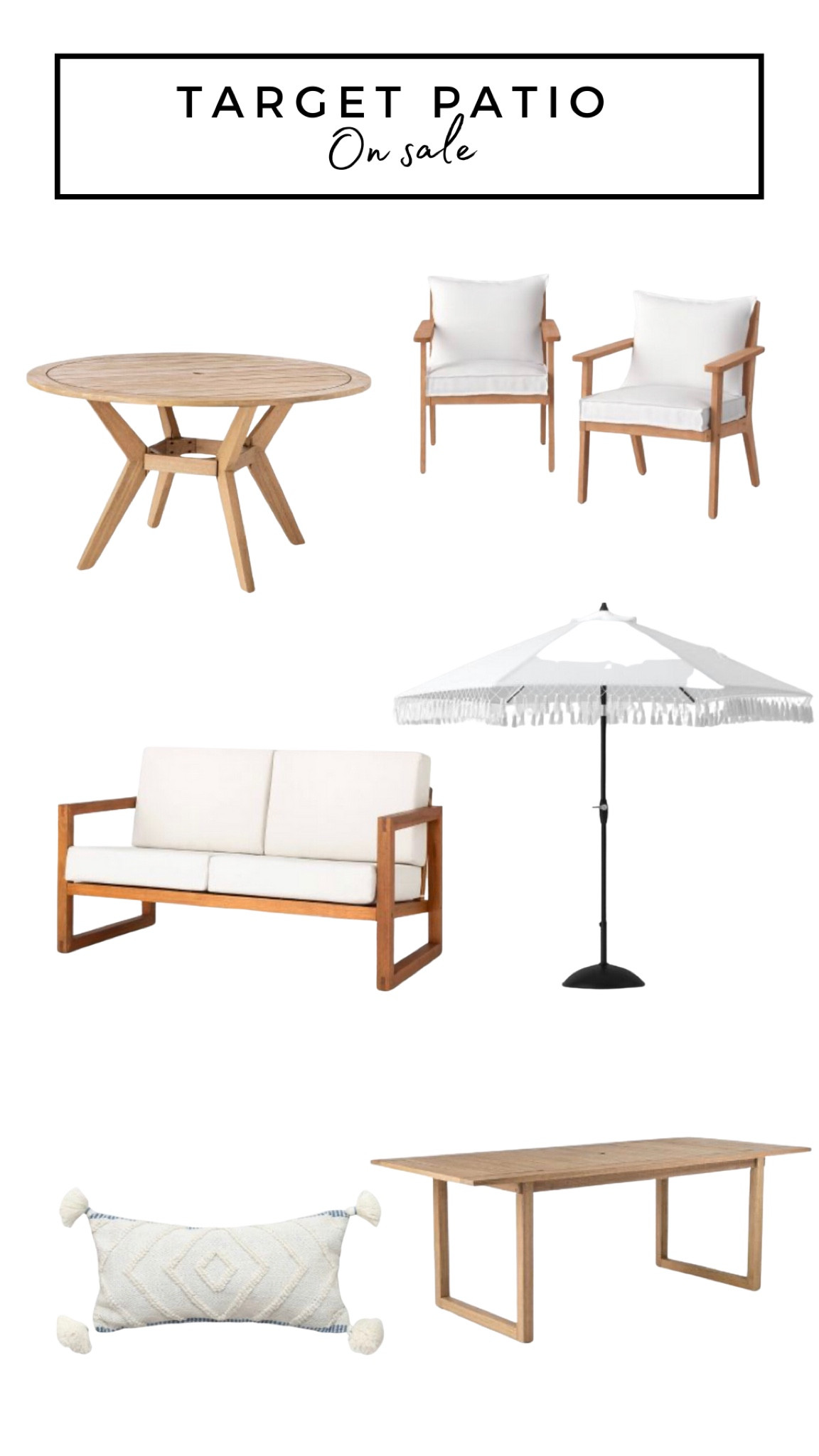 Up to 30% off on Target patio furniture and decor #target #targetstyle #outdoorfurniture #targethome #sale #targetedecor

#LTKsalealert #LTKSeasonal #LTKhome