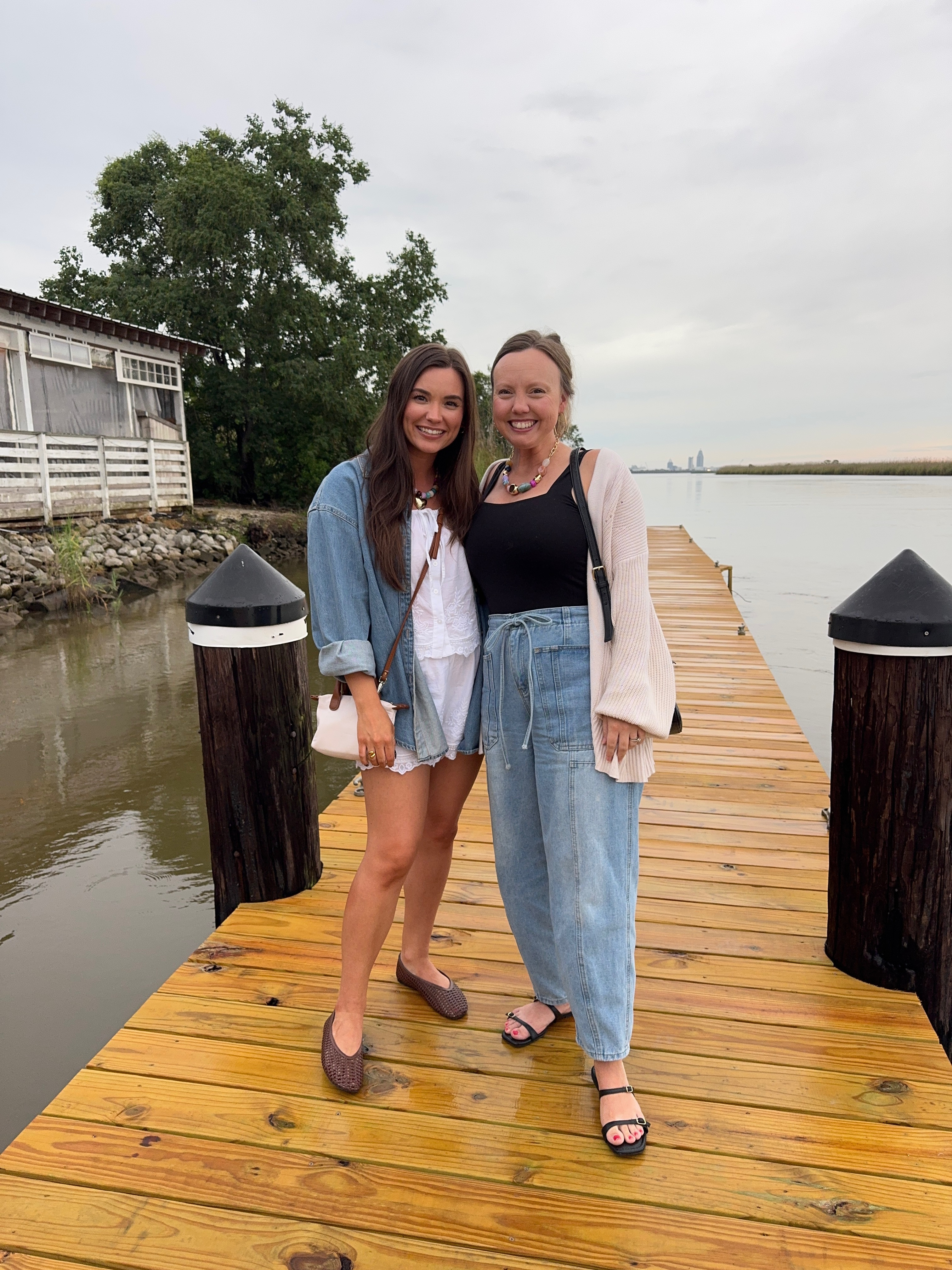 Old Navy matching white set with a chambray oversized boyfriend shirt + my new Walmart bag! This outfit is one of my favorite summer style finds! 

 #LTKootd #LTKmomlife #LTKSaleAlert