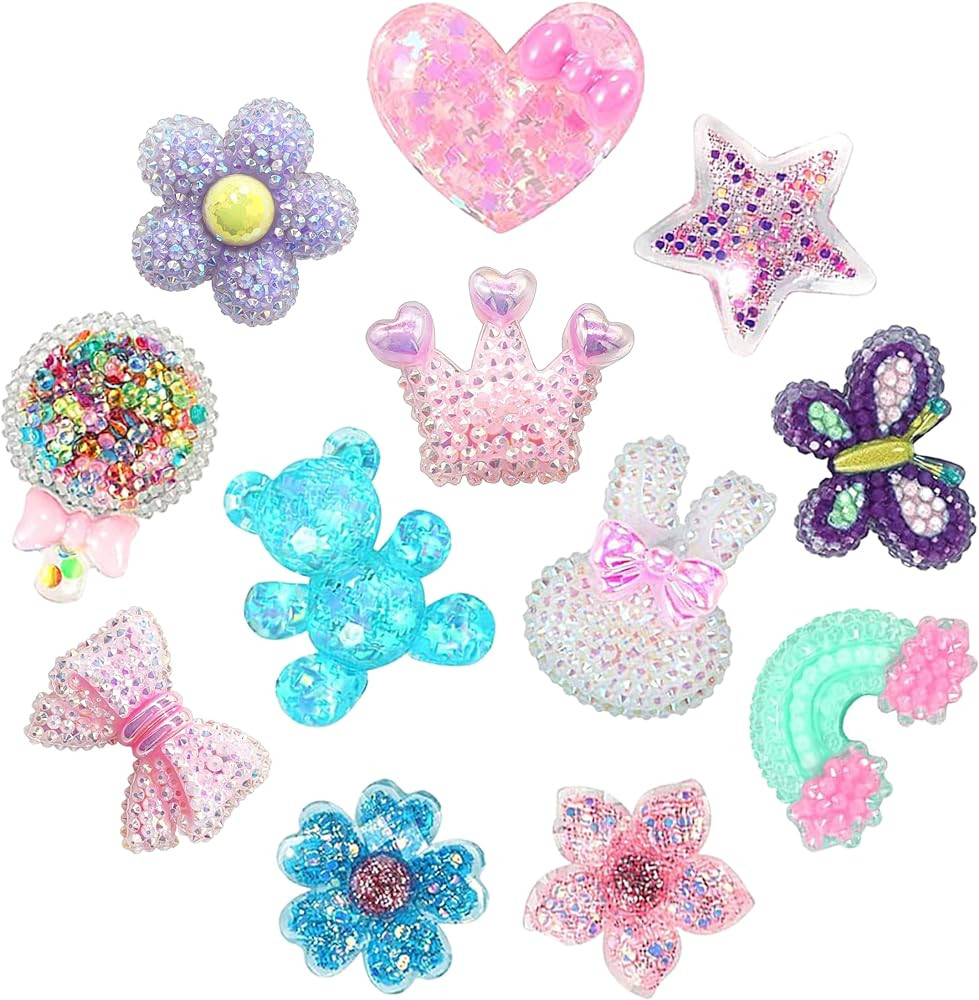 dntt Cute bling Shoe Charms for Girls Cute Shoe Charms for Adults Teens Kids Kawaii Shoe Decorati... | Amazon (US)