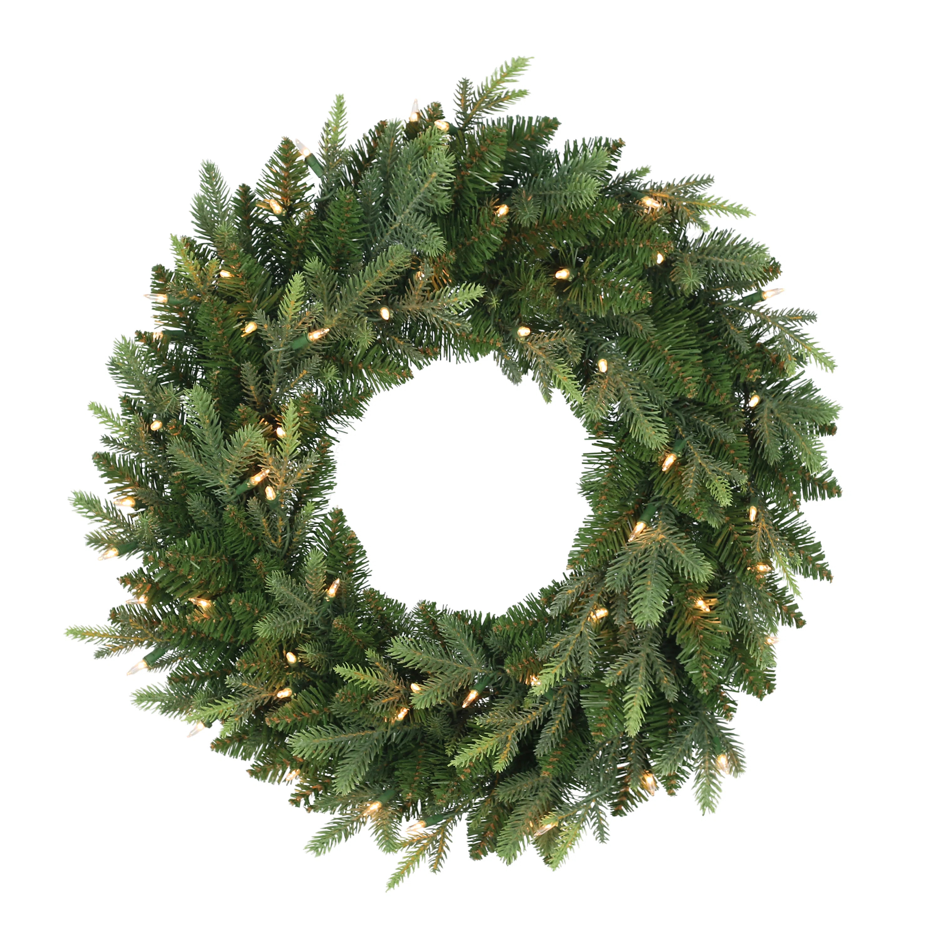 Faux Lighted Pine 24'' Wreath | Wayfair North America