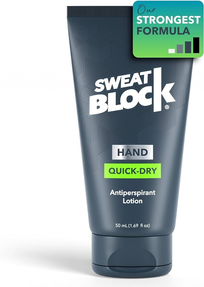 SweatBlock Antiperspirant Hand Lotion for Men & Women - Quick-Dry Hyperhidrosis Aid to Stop Exces... | Amazon (US)