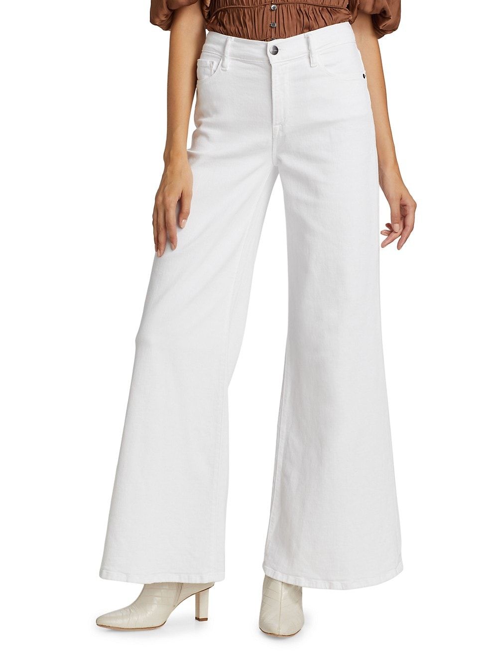 Le Palazzo Stretch Wide-Leg Flare Jeans | Saks Fifth Avenue
