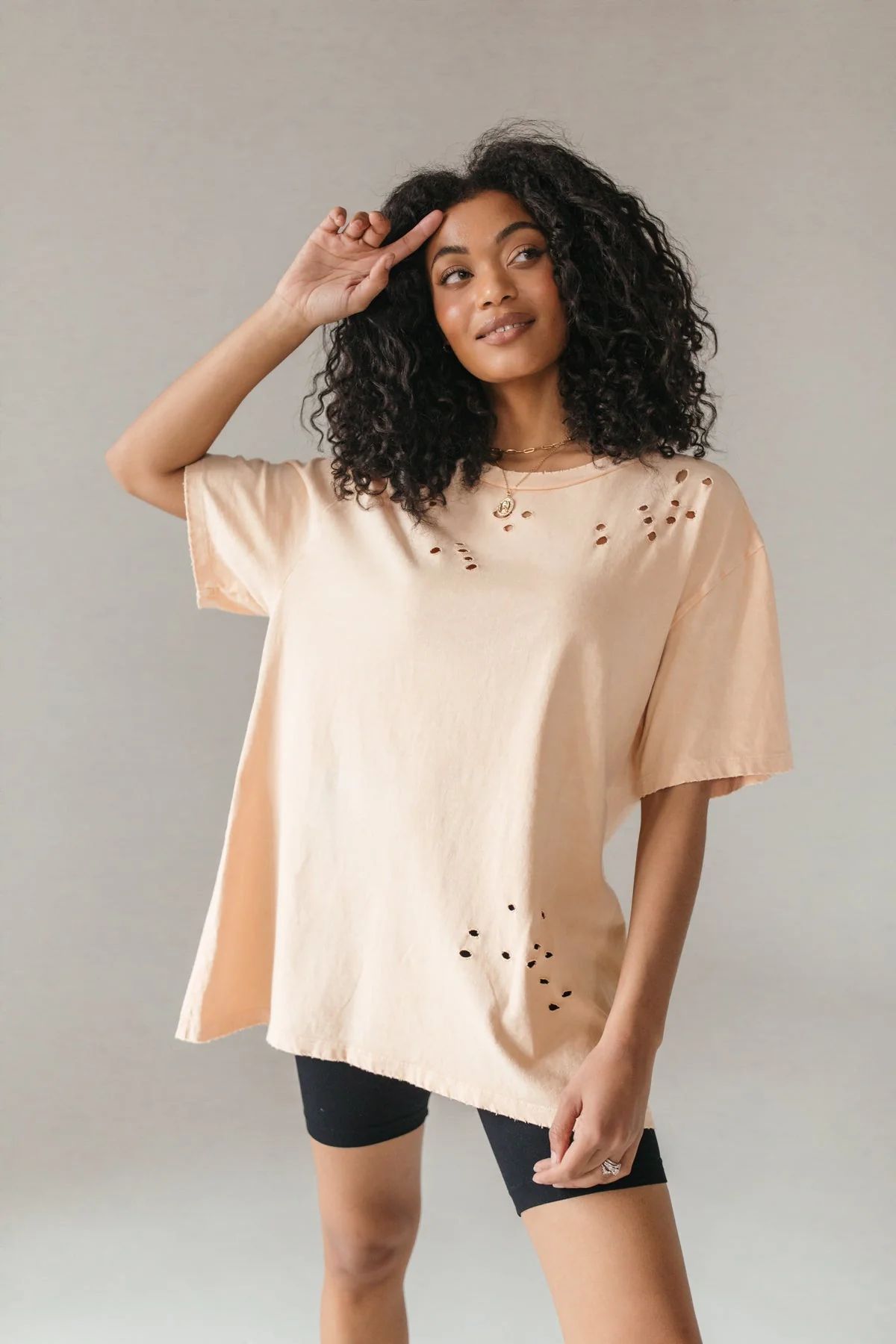 Distressed Oversized Tee | The Post