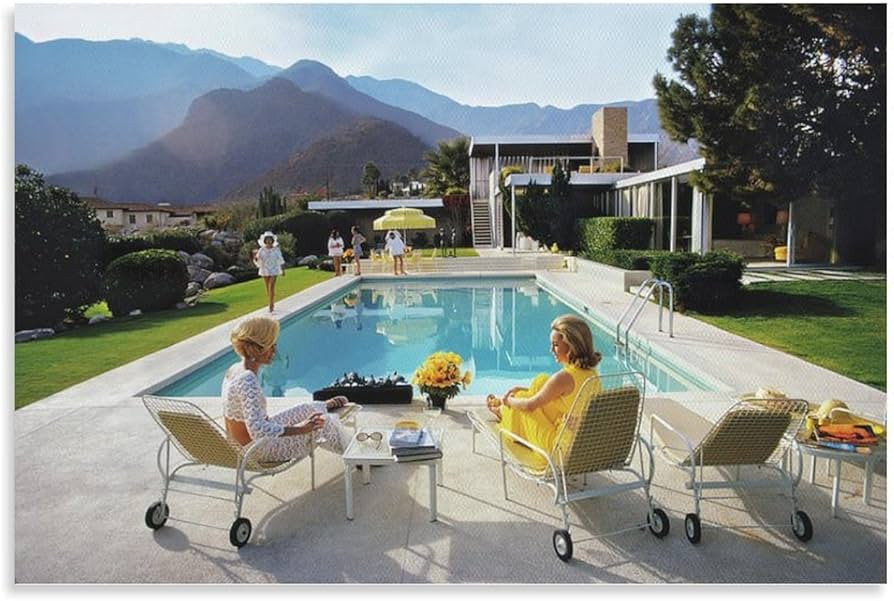 Poolside Glamour American Photographers Slim Aarons Art Poster Modern Canvas Wall Art Posters For RoCanvas Painting Posters And Prints Wall Art Pictures for Living Room Bedroom Decor 16x24inch(40x60c | Amazon (US)