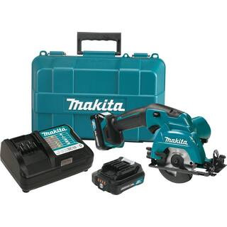 Makita 12V Max CXT Lithium-Ion Cordless 3-3/8 in. Circular Saw Kit, Case (2.0Ah) SH02R1 - The Hom... | The Home Depot