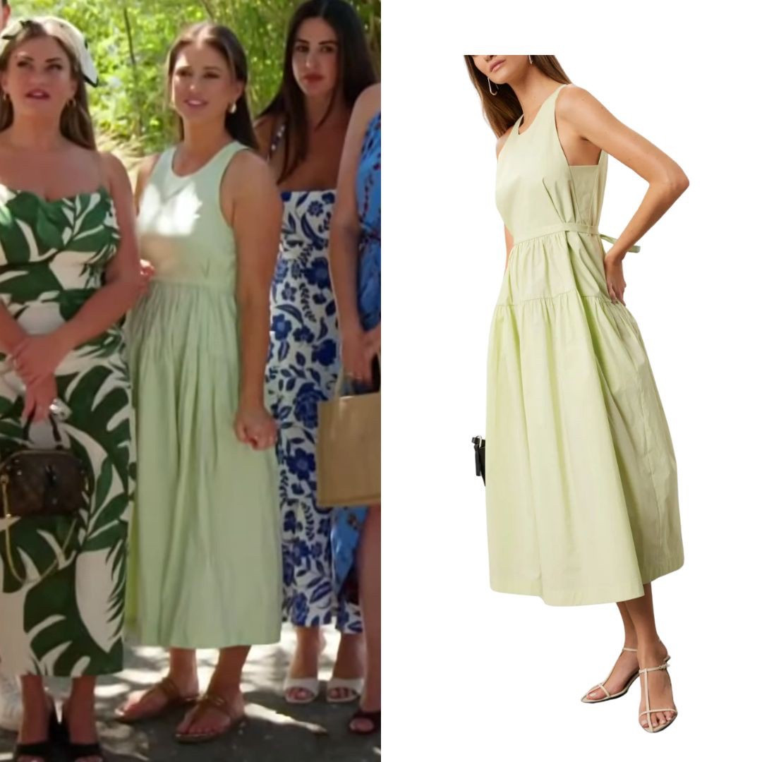 Nia Sanchez’s Light Green Maxi Dress