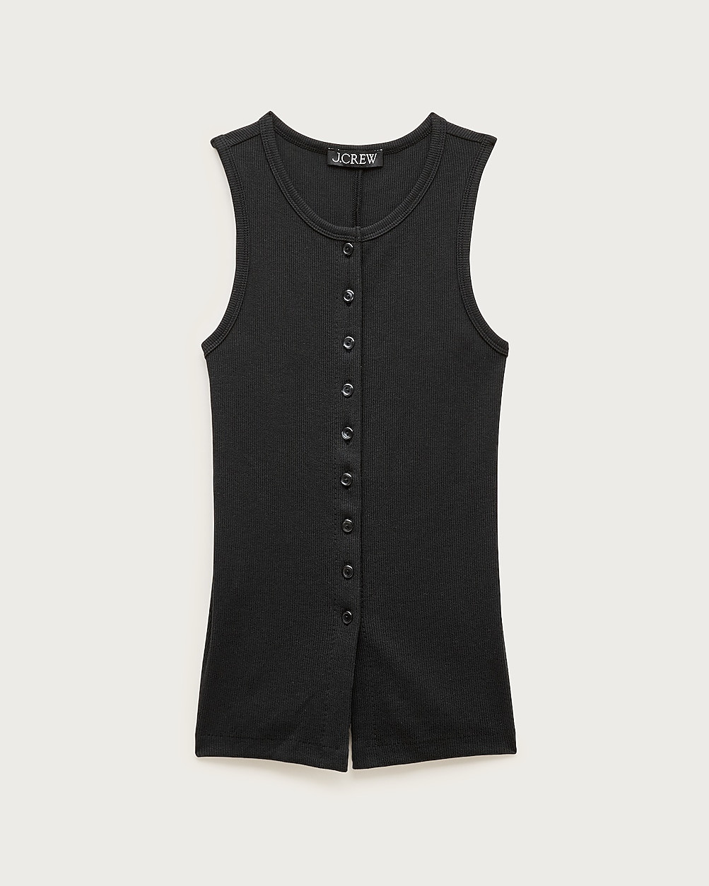 Perfect rib button-up shell top | J. Crew US