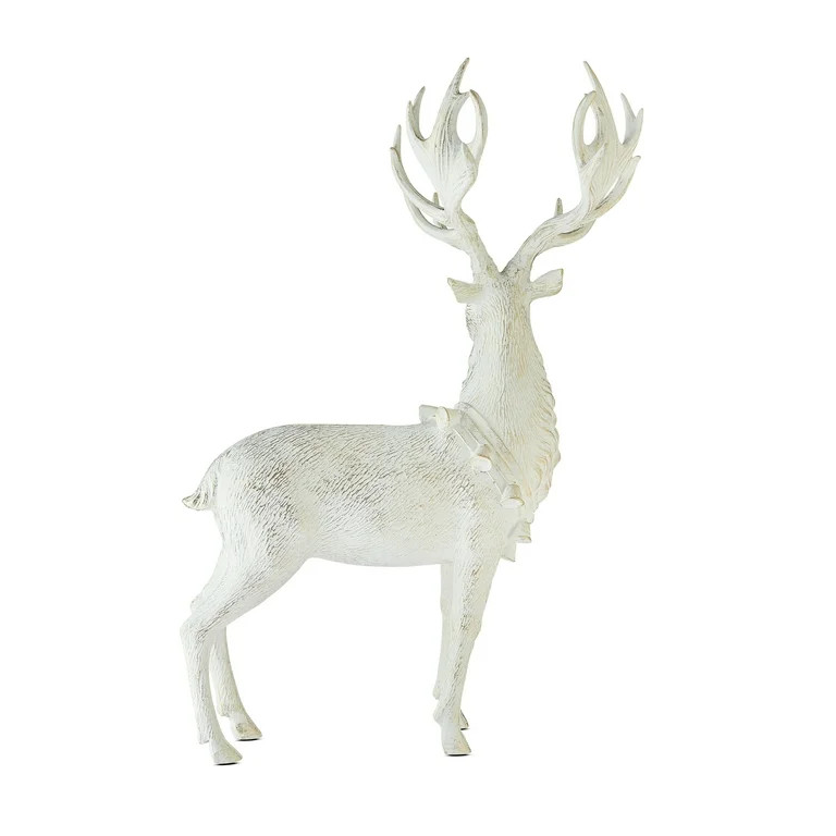 My Texas House White Champagne Standing Deer Christams Tabletop Decoration, 17.25 in - Walmart.co... | Walmart (US)
