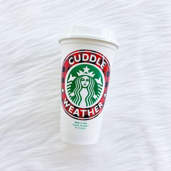 Cuddle Weather, Halloween Personalized Starbucks Cup, It's Fall Yall, Teacher Gift, Valentine's D... | Etsy (US)