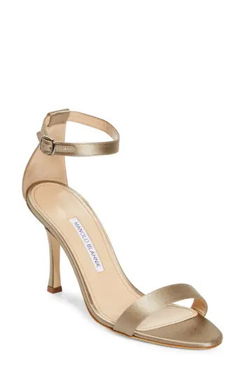 Manolo Blahnik Chaos Ankle Strap Sandal in Medium Brown at Nordstrom Rack, Size 10Us / 40Eu | Nordstrom Rack