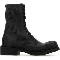 Miu Miu Black Leather Ankle Boots | Balardi (US & Canada)