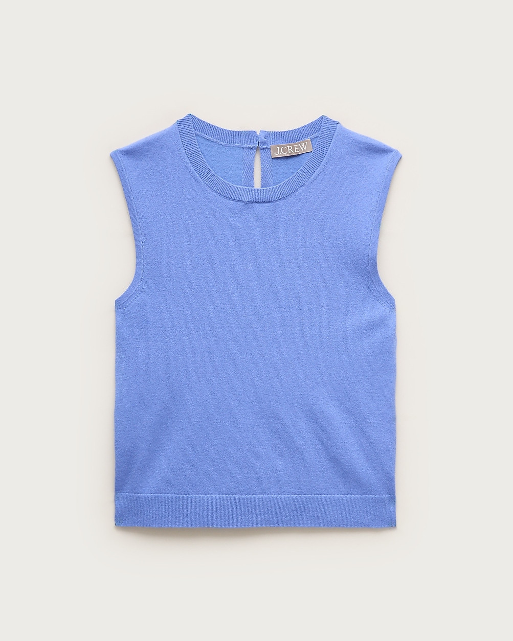 Featherweight cashmere-blend cropped sweater shell | J. Crew US