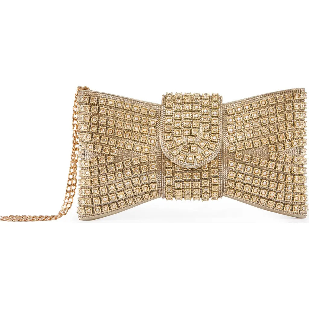 LADY COUTURE Dazzling Bow Evening Bag in Gold at Nordstrom Rack | Nordstrom Rack