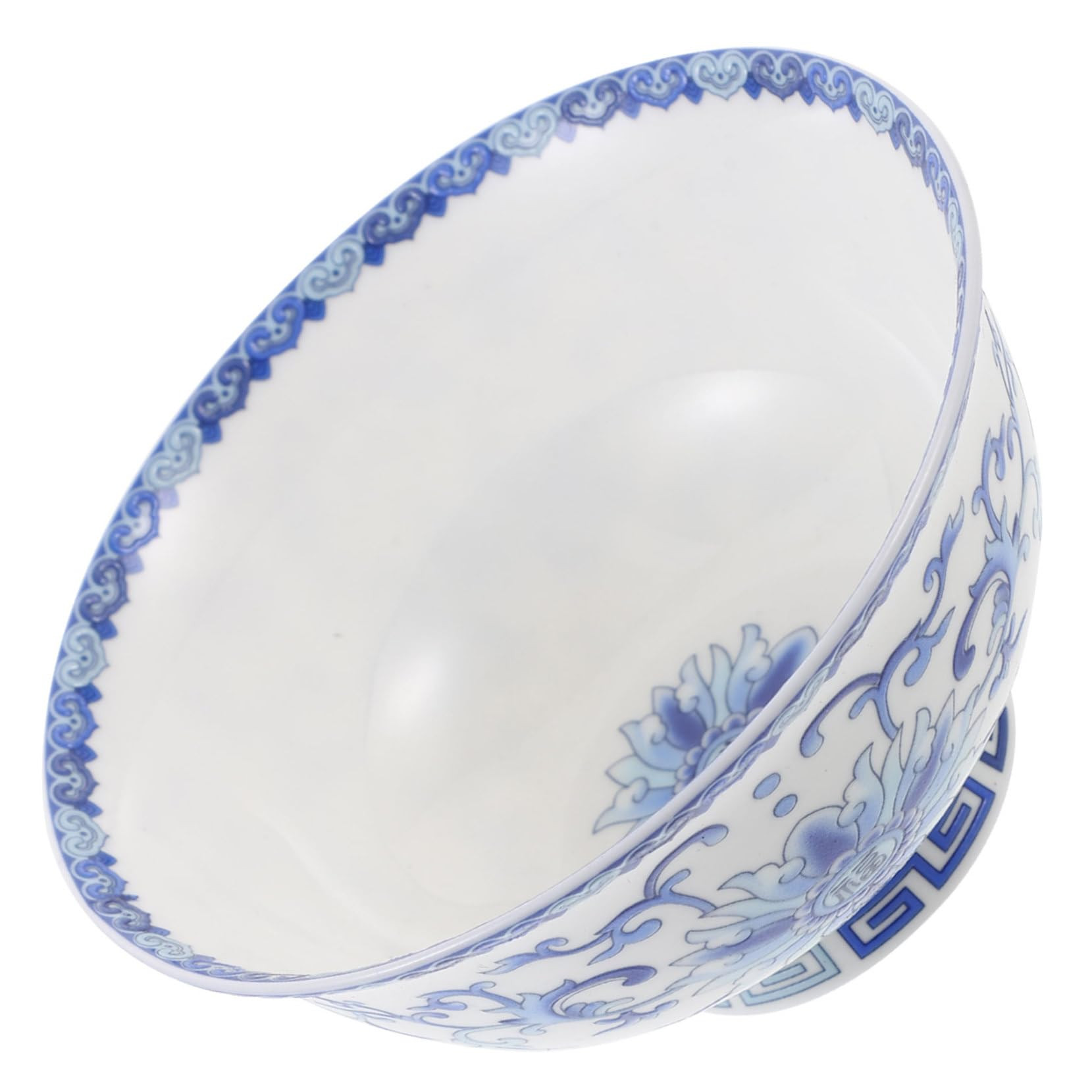 Luxshiny Vintage Blue and White Ceramic Ramen Bowl 4.5 Inch High Footed Rice Bowl Porcelain Table... | Amazon (CA)