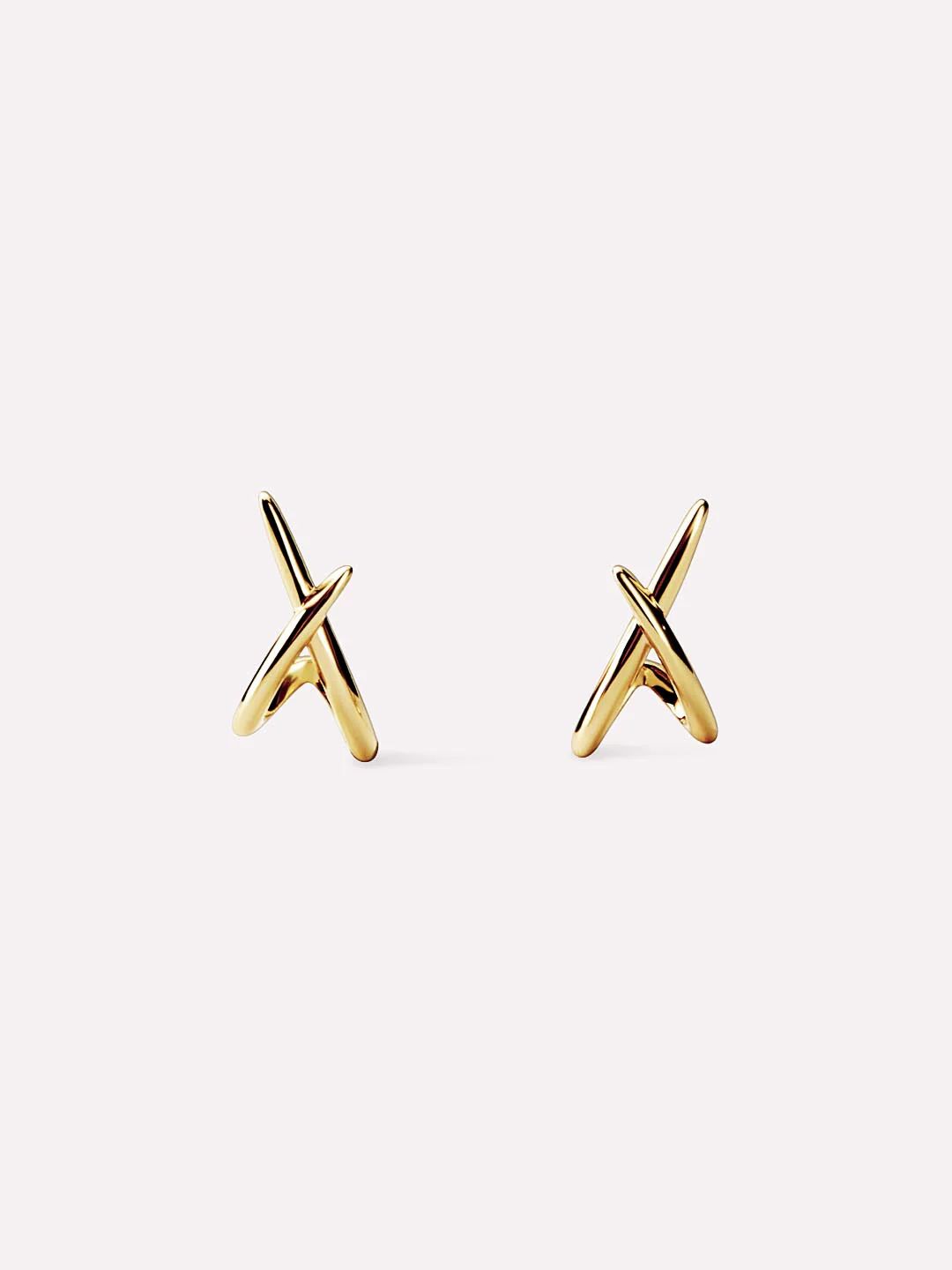 Gold Stud Earrings | Ana Luisa