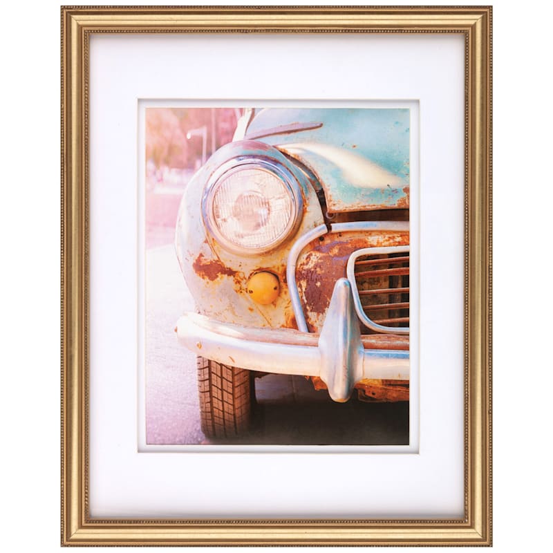 Pick & Mix 11x14 Matted To 8x10 Beaded Photo Frame, Gold | At Home