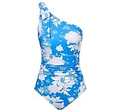 GRACE KARIN Women Swimsuit One Piece Tummy Control Bathing Suit One Shoulder Swimwear for Beach S... | Amazon (US)
