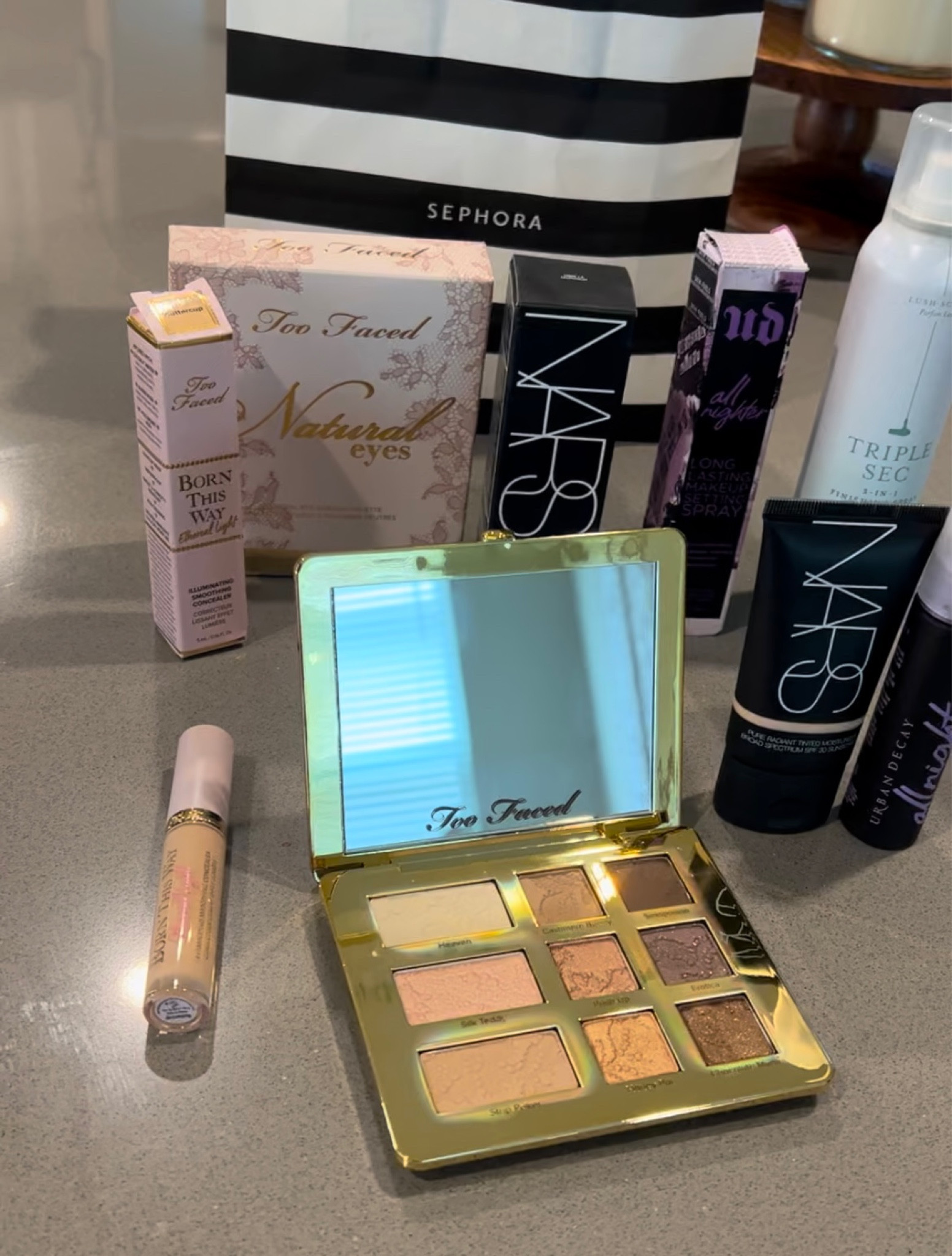 Sephora Christmas sale must haves

Concealer: born this way color buttercup
Eyeshadow pallet for every day: Too faced natural eyes 
Tinted moisturizer : NARS tinted moisturizer color Norwich 
Setting spray: urban decay all-nighter 
Finishing hairspray triple sec dry bar

Perfect gifts for her $138 for everything! 20% off all Sephora prestige 

#LTKbeauty #LTKSeasonal #LTKGiftGuide