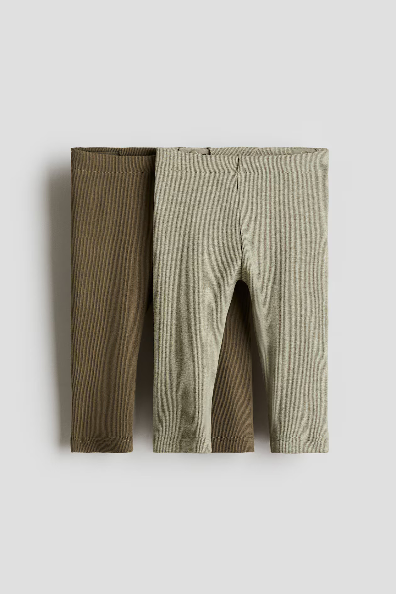 2-pack Ribbed Cotton Leggings | H&M (US + CA)