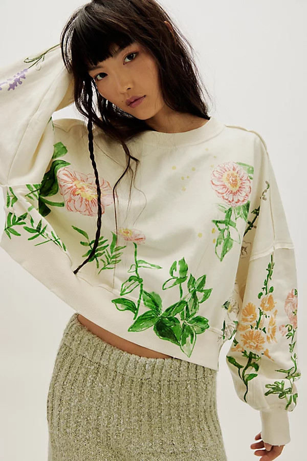 Gaia Sweatshirt | Free People (Global - UK&FR Excluded)