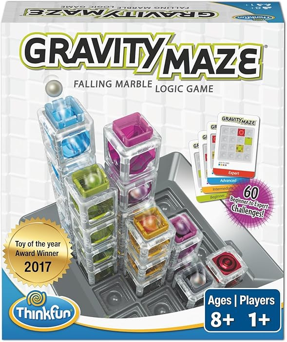 ThinkFun Gravity Maze - Falling Marble Logic Game - Challenging STEM Toy for Kids 8-12 - Gravity ... | Amazon (US)