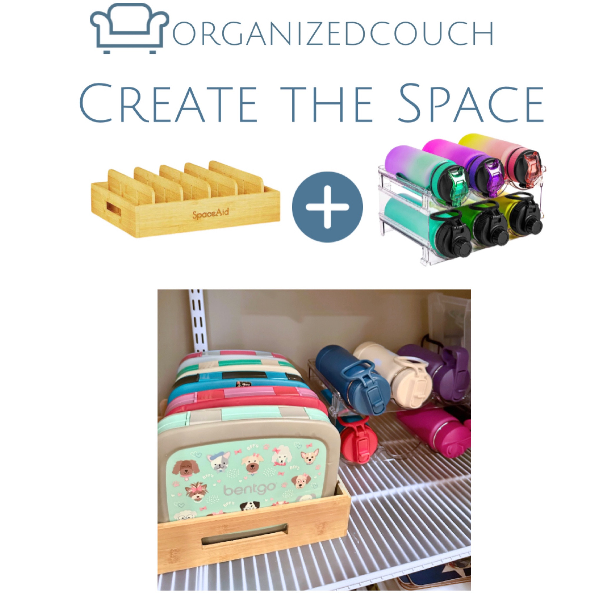 Create a lunchbox station using a lid holder for bento boxes and a water bottle holder  

#LTKhome #LTKkids
