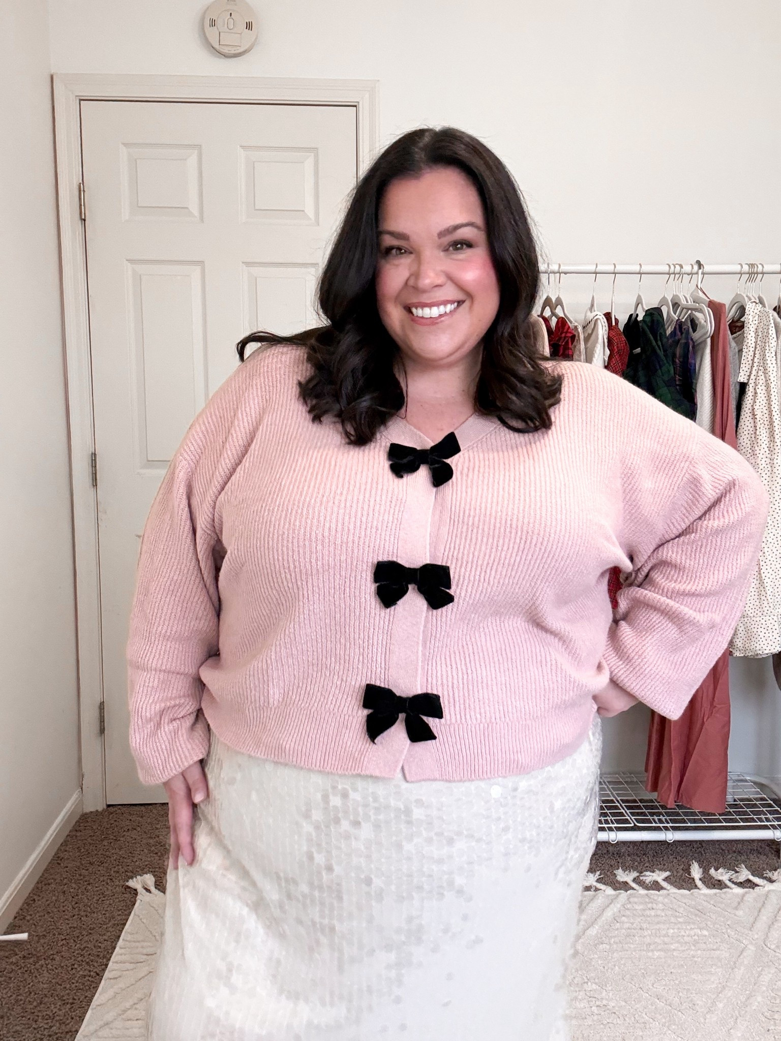 In love with this holiday look from old navy! I’m in a 3x in the pink bow sweater and 3x in the sequin skirt, both fit tts. 

#LTKHoliday #LTKPlusSize #LTKSeasonal