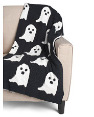 Oversized Chenille Ghosts Throw | Marshalls