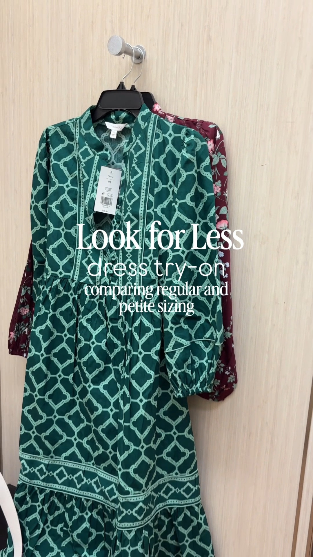 Tried on these look for less dresses comparing petite and regular sizing! I’m 5’2” and 23 weeks pregnant, the petite length is great on me! They’re 100% cotton and come in other prints as well. Perfect for fall, with or without a bump!

#LTKPetite #LTKBump