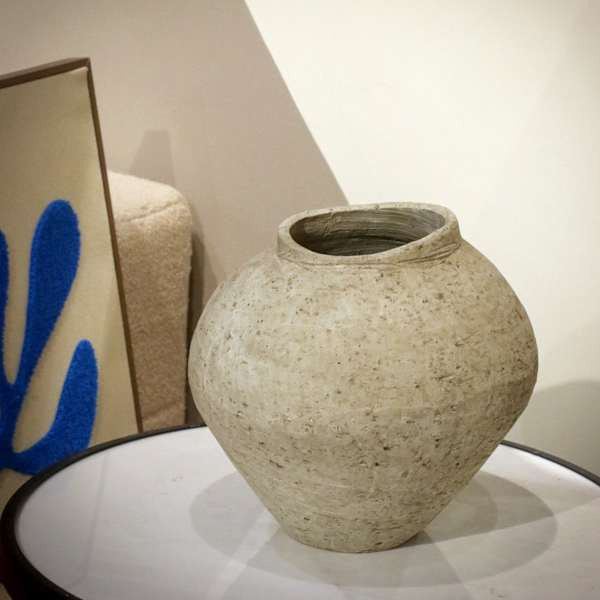 White Ceramic Vase, 9.5" | At Home