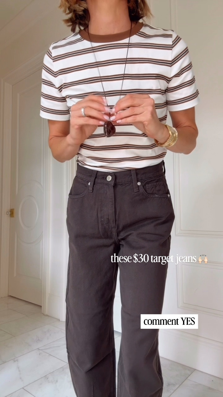 BTS target outfit. I'm wearing size 2 in the jeans they fit tts