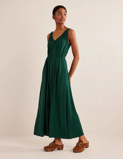 Gathered V-neck Maxi Dress | Boden (US)