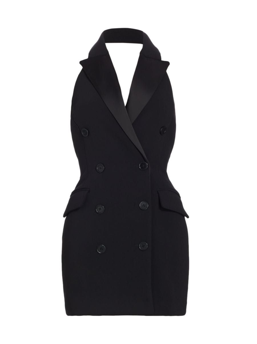 Victory Double-Breasted Crepe Blazer Dress | Saks Fifth Avenue