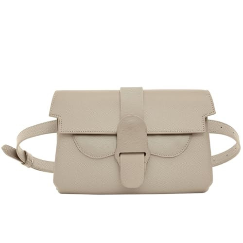 Senreve Aria Belt Bag, 100% Genuine Italian Leather Women's Handbag, Crossbody, Shoulder Bag, Sling Bag, Clutch, Sand Taupe | Amazon (US)