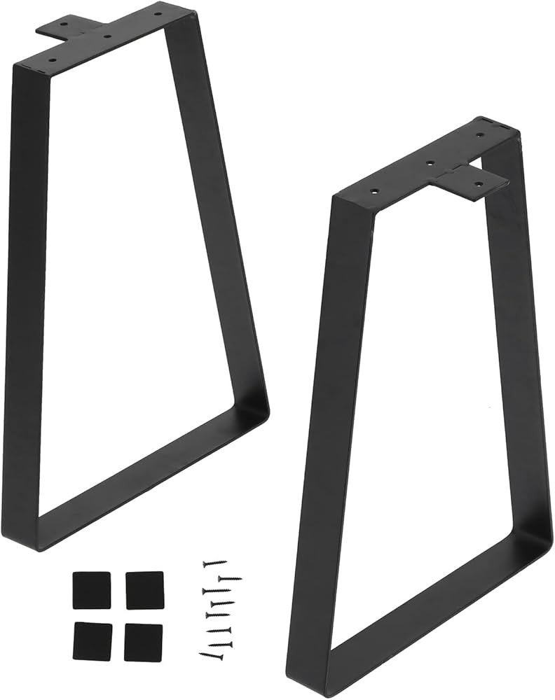 Table Leg, 16in Metal Table Legs, H Shaped Furniture Legs, Heavy Duty Table Legs, Trapezoid Shape... | Amazon (UK)