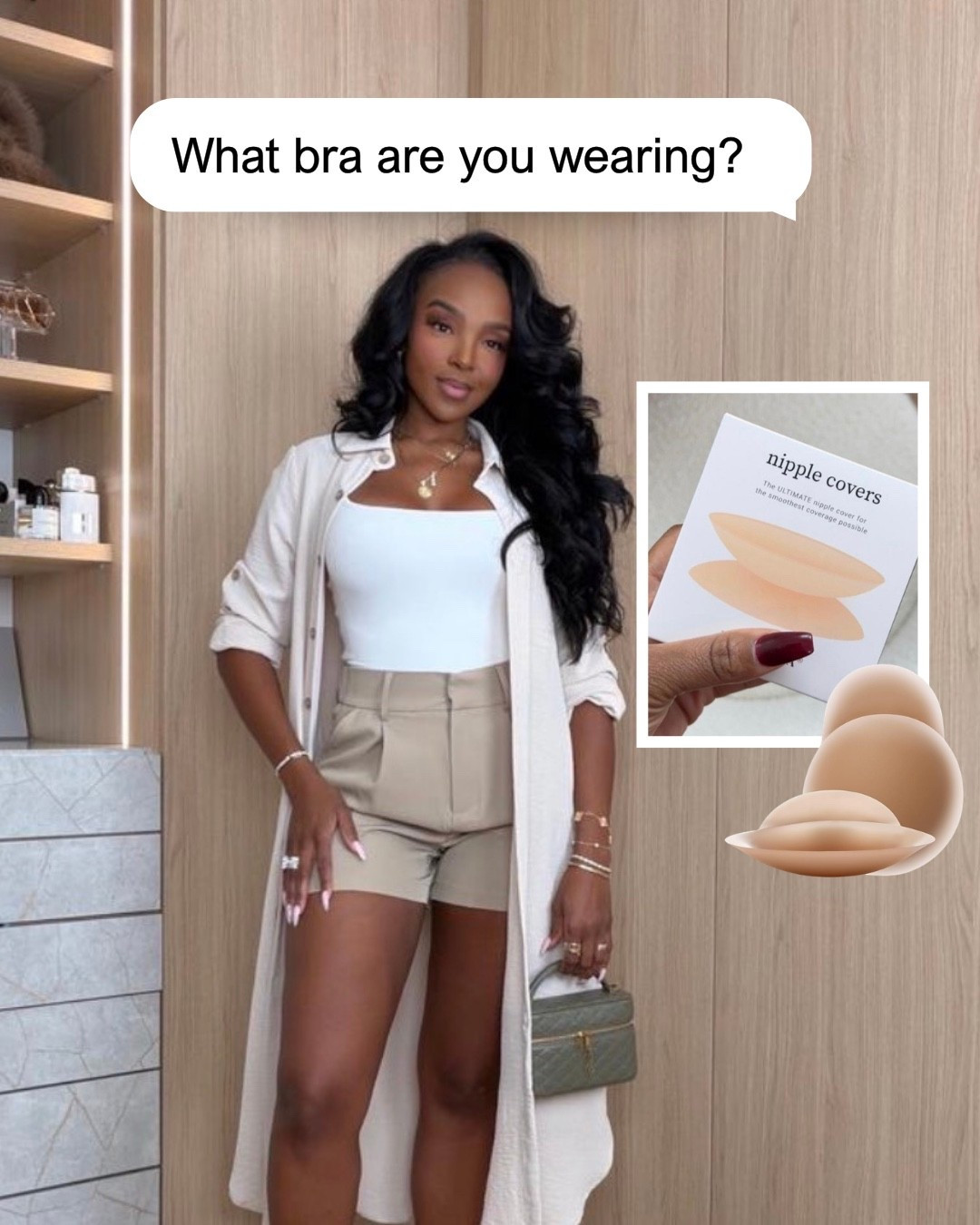 Scroll to shop! ✨

The secret under all those fitted tops 👀 These nipple covers give a smooth, seamless look without bra straps showing—an everyday wardrobe essential for bodysuits, tanks, dresses + fitted tops.

nipple covers for women, reusable nipple covers, seamless nipple covers, no bra outfit solution, nipple covers for fitted tops, nipple covers for bodysuits, invisible nipple covers, bra alternative for women, backless outfit essentials, strapless outfit essentials, fashion tape alternatives, wardrobe essentials women, summer outfit essentials, smoothing undergarments, kirasfashionfinds

Wearing: Size Small/4 | 5'4" | 140 lbs | 34D-27-40

📲 Download the FREE LTK app & follow @kirasfashionfinds to shop all my daily finds.

#LTKPetite #LTKOOTD #LTKSeasonal