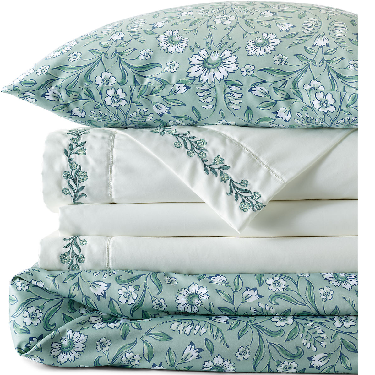 700 Thread Count Luxe Sateen Egyptian Cotton No Iron Duvet Bed Cover | Lands' End (US)