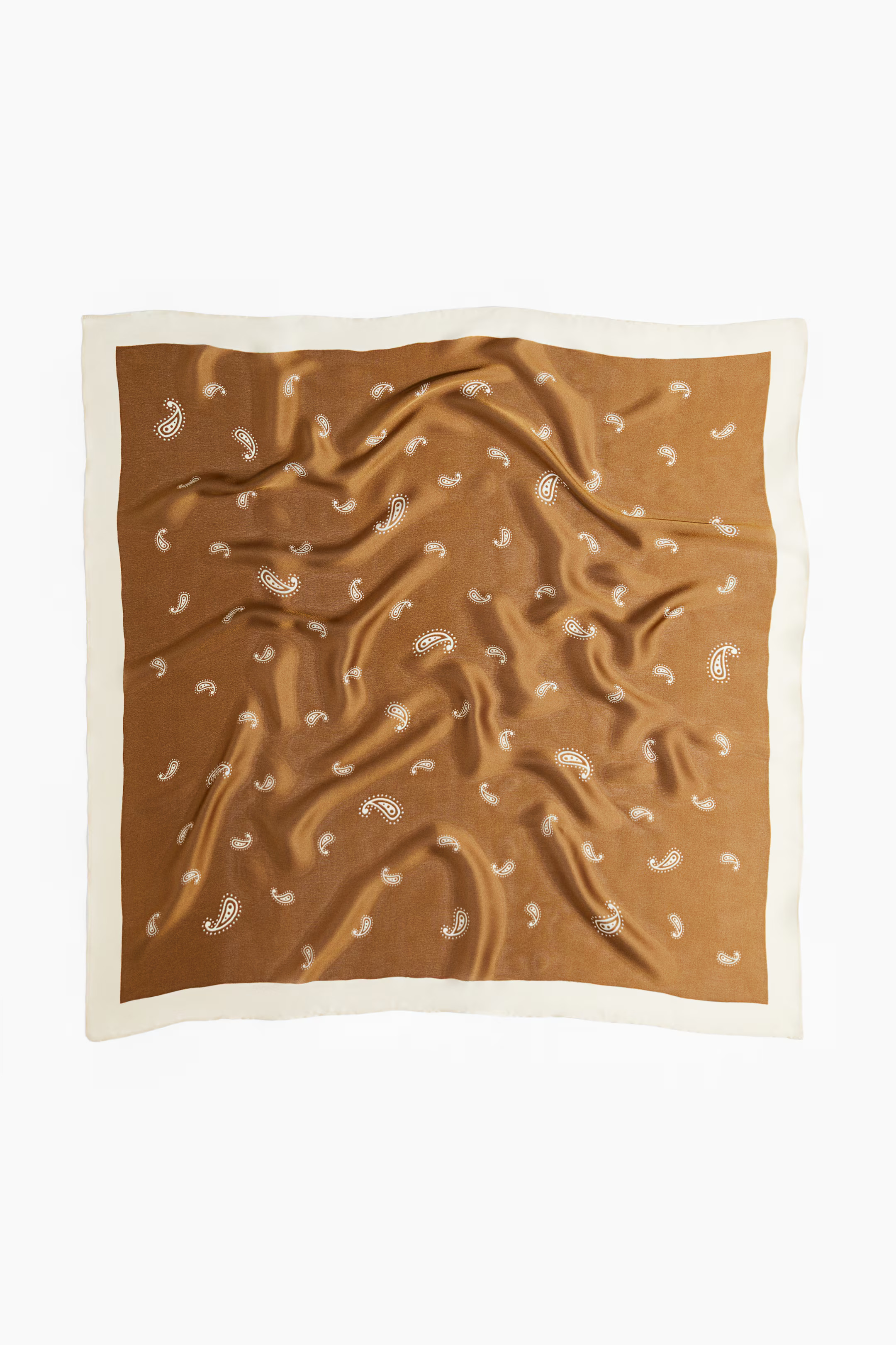 Patterned Scarf - Khaki green/paisley pattern - Ladies | H&M US | H&M (US + CA)