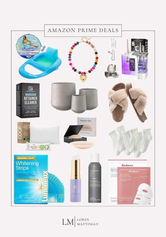 Okay, Prime Day got me and I have zero regrets.

The pool float is for me, not the boys (okay, maybe also for the boys), the fuzzy sliders are my new house shoes, and the Biodance collagen masks are something I've been stocking up on every sale I can find because I genuinely notice a difference the next morning.

Also grabbing more of those Lumineux whitening strips because they're the only ones that don't make my teeth hurt, and the COOP pillow has been in our house for two years now and I will never go back to a regular pillow.

Linking everything in my LTK shop… tap the link in my bio to shop! 🛒 

xo, Loren

#amazon #amazonprime #primedaydeals #amazonprimeday
