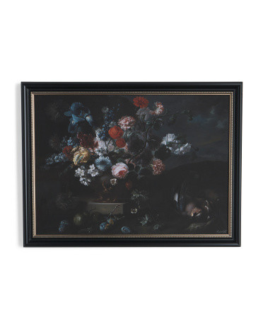 40x30 Red Roses Bouquet Framed Wall Art | TJ Maxx