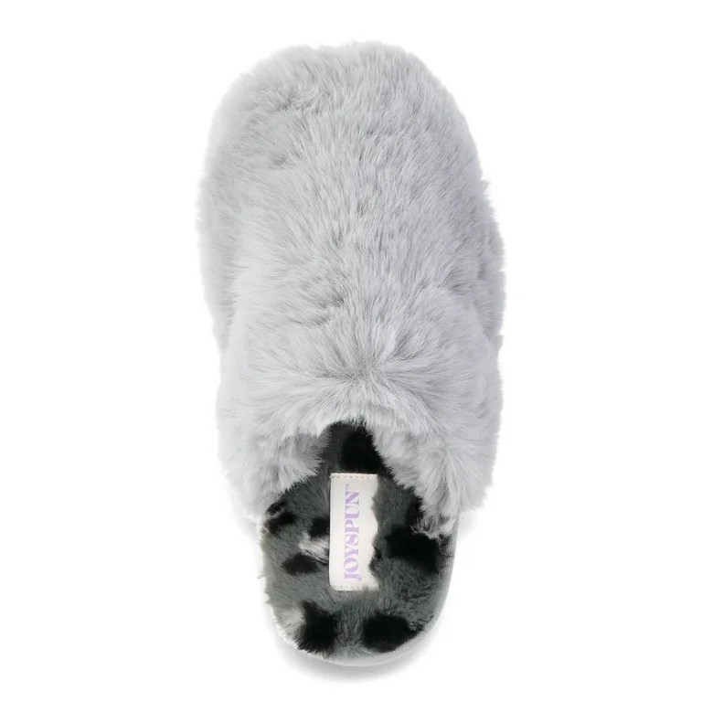 Joyspun Women's Plush Scuff Slippers | Walmart (US)