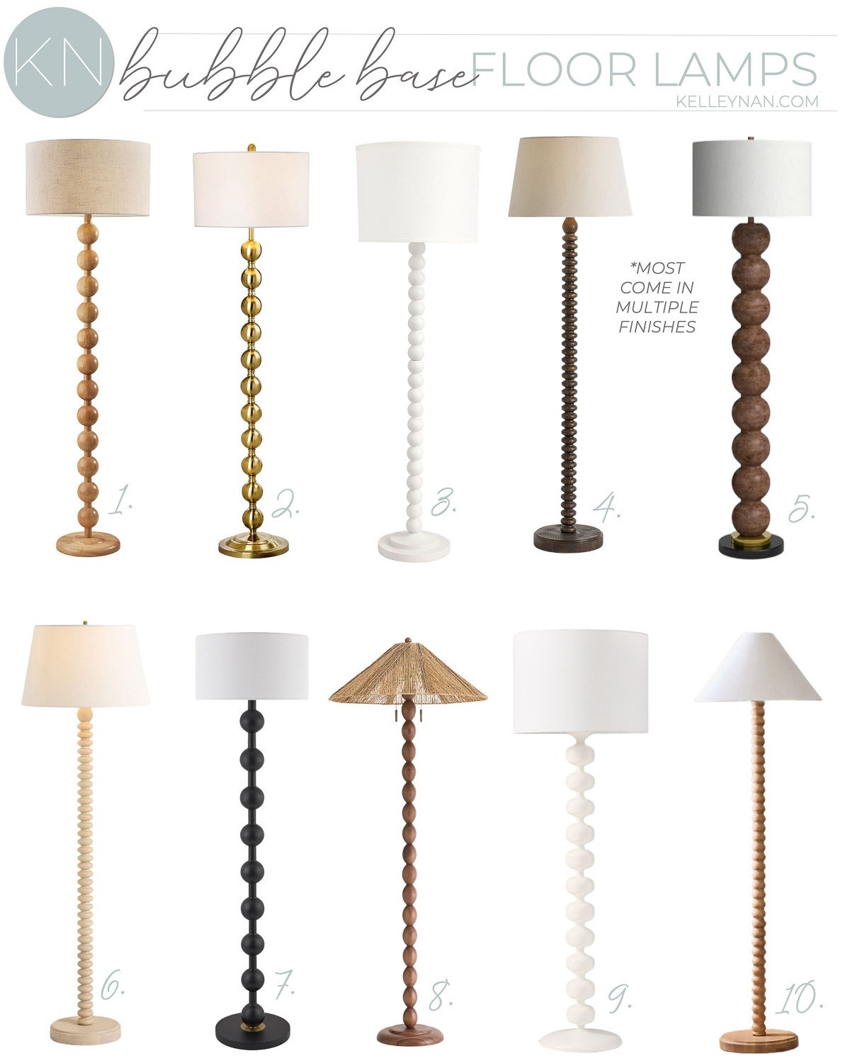 I love a bubble base floor lamp and here are my favorites I different finishes, price points and with varying shades. home decor home lighting decor living room lamp bedroom lamp living room decor brass lamp white lamp black lamp wooden floor lamp#LTKStyleTip 

#LTKHome #LTKSaleAlert