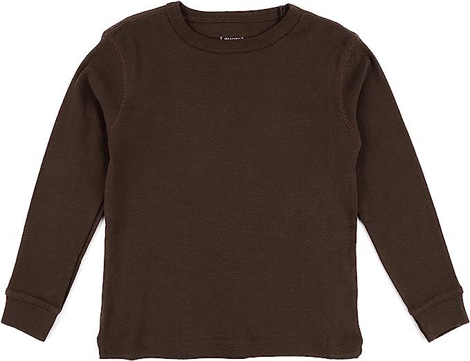 Leveret Long Sleeve Boys Girls Kids & Toddler T-Shirt 100% Cotton (2-14 Years) Variety of Colors | Amazon (US)