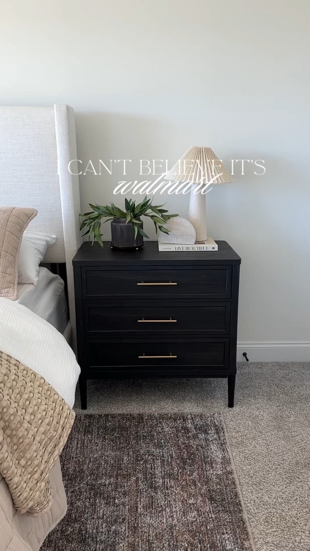 Walmart nightstands! Walmart home. Walmart finds. Black nightstand. Bedroom home decor. 

#LTKStyleTip #LTKHome #LTKFindsUnder50